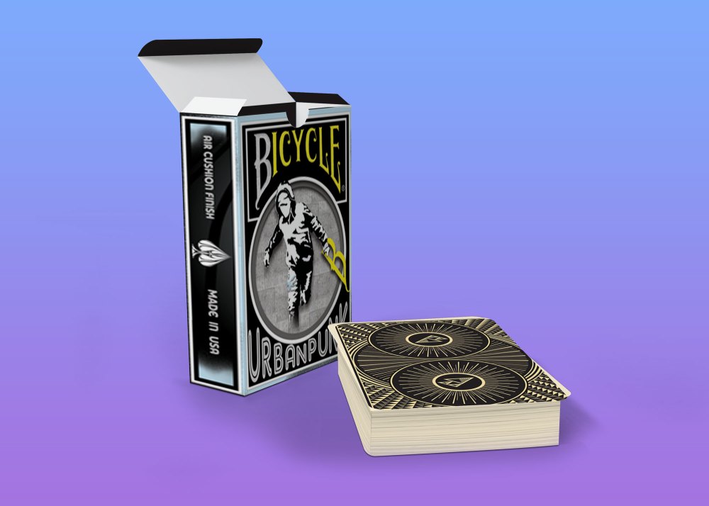 Flying Playing Cards Mockup - Freebies Mockup