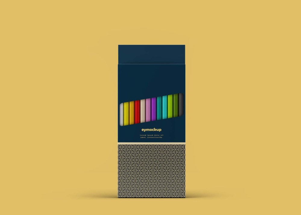 Pencil Packaging Mockup - Freebies Mockup