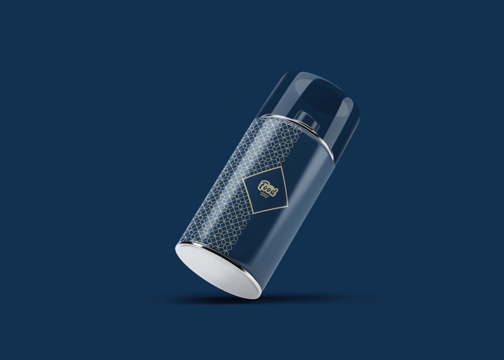 Free Premium Spray Label Mockup - Freebies Mockup
