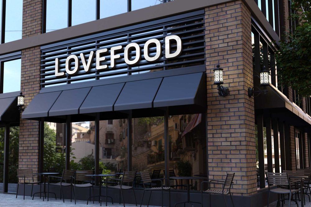 Restaurant & Coffee Shop Signage Mockups [2020] - 99Effects