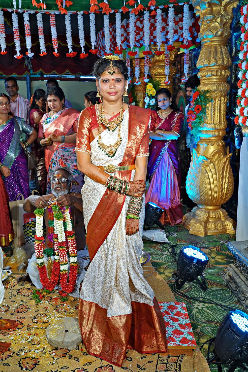Elegant Bride in Traditional Indian Attire