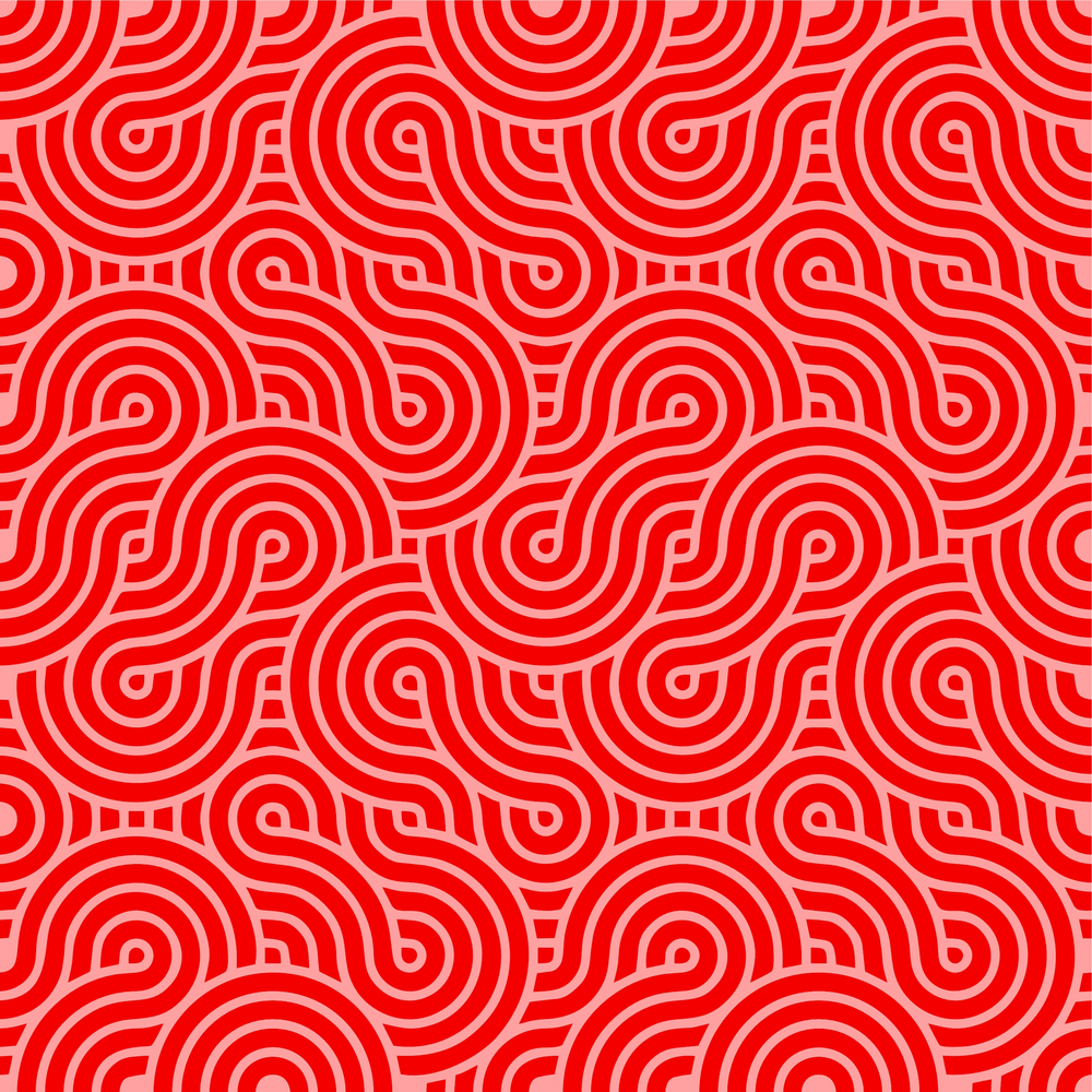 Red Colored Geometric seamless pattern vector