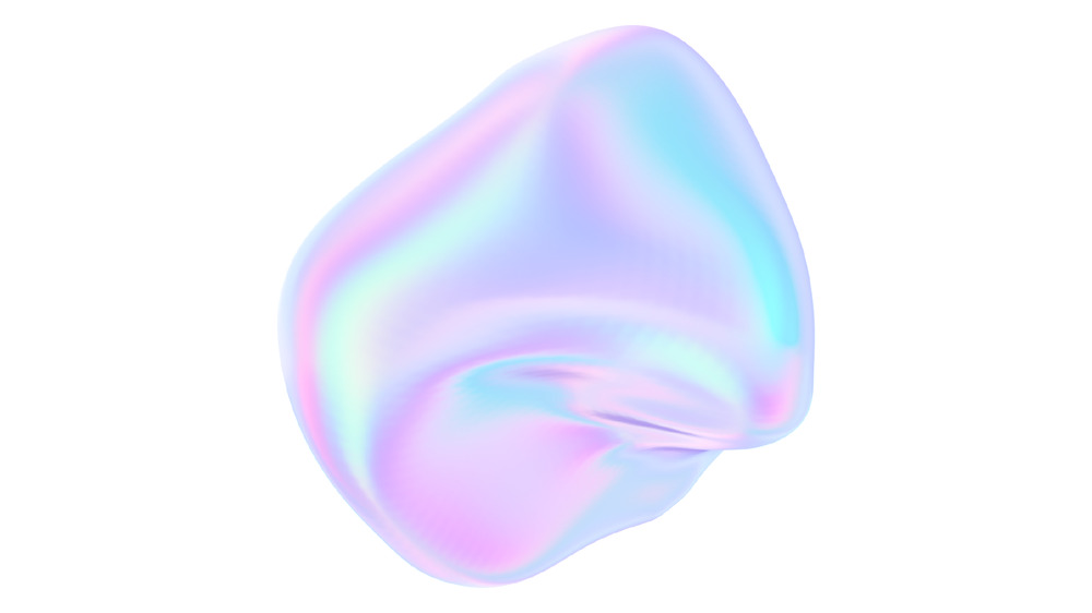 Iridescent Abstract Shape