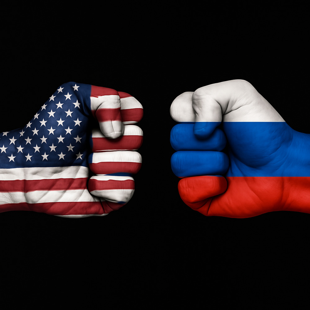 Symbolic Fist Fight: USA vs. Russia