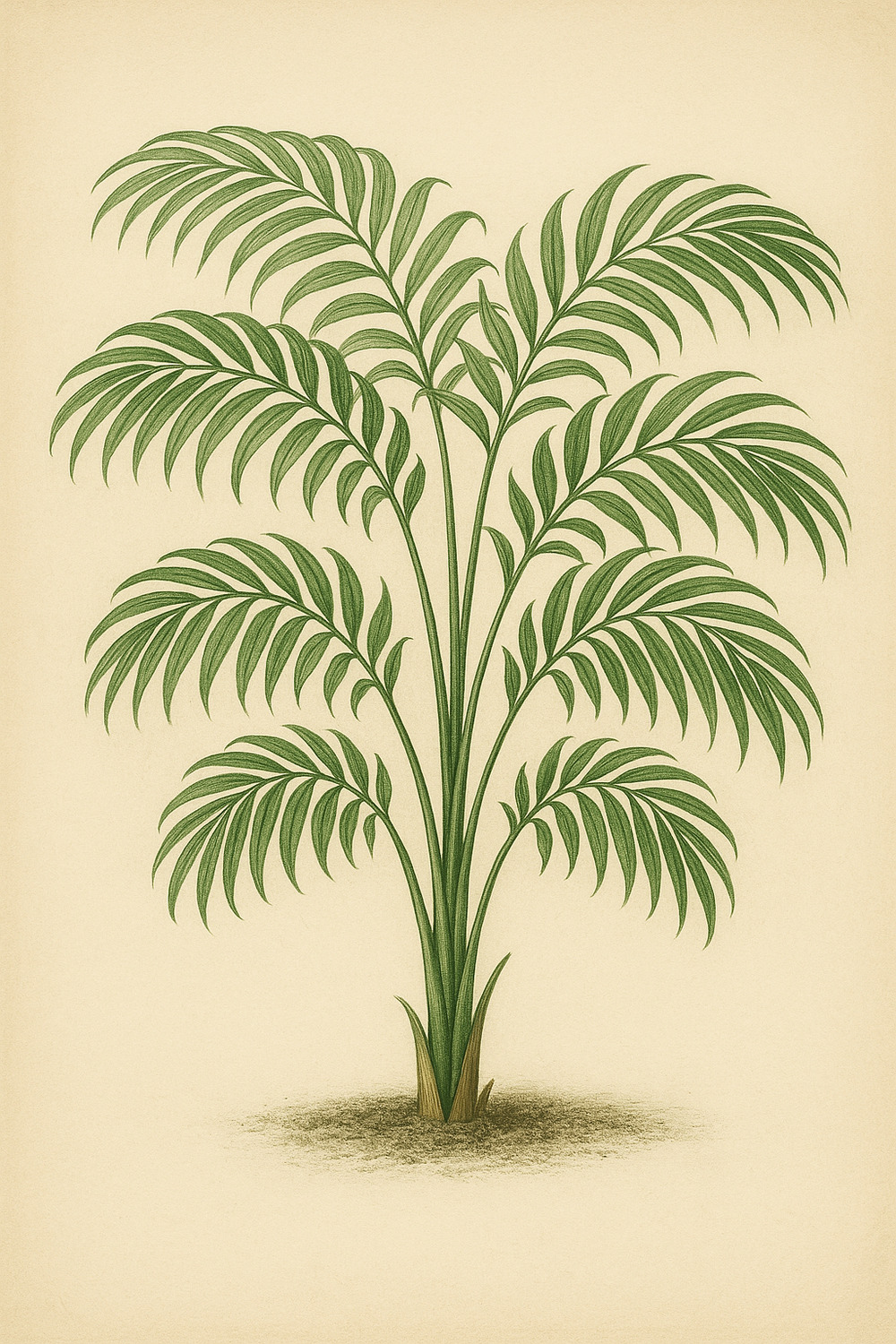 Tropical Palm Tree Illustration
