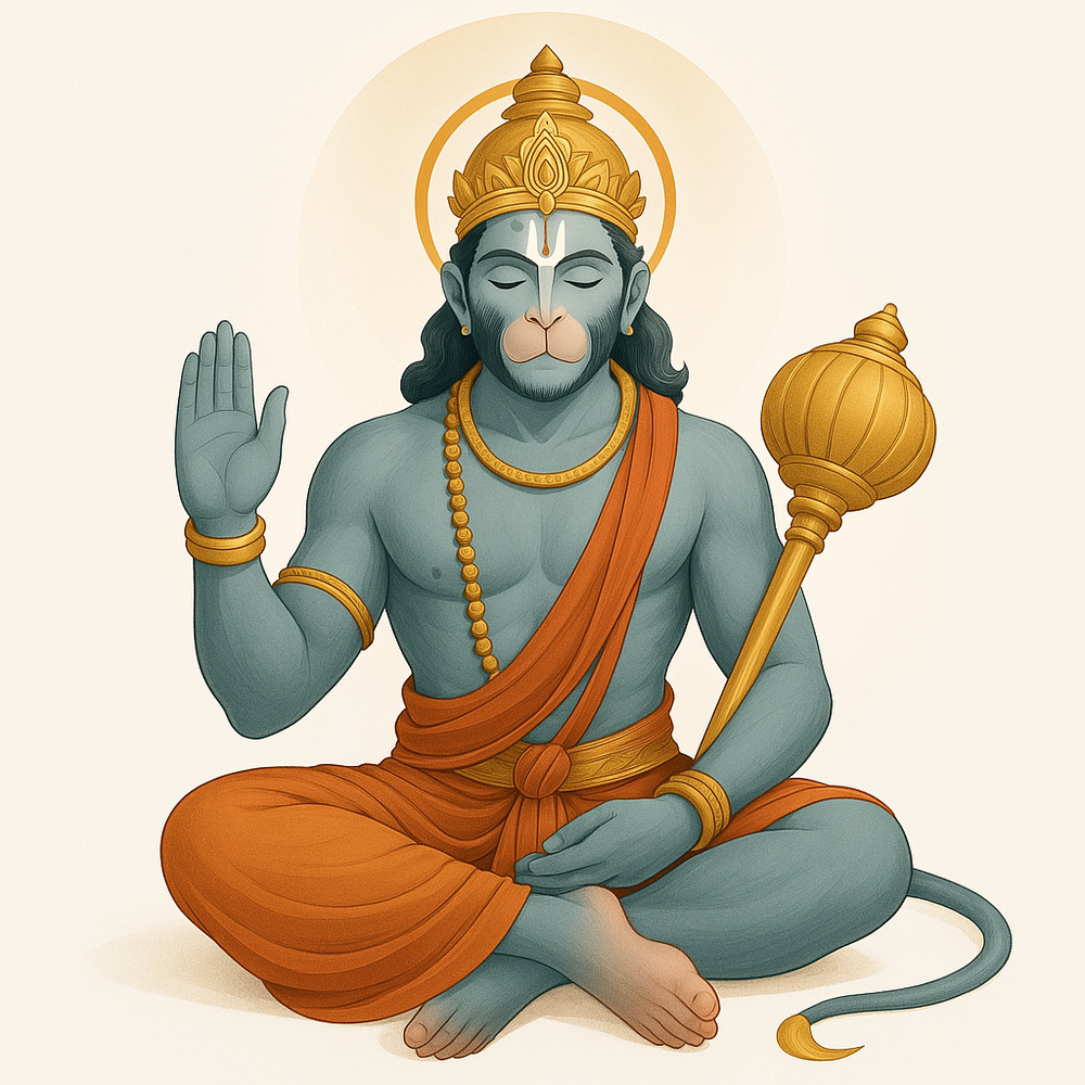 Illustration of Lord Hanuman