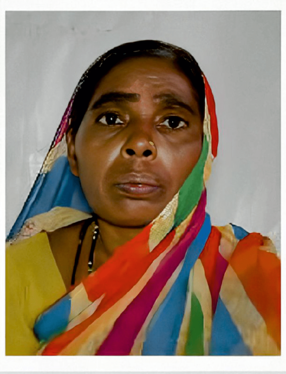 Portrait of a South Asian Woman in Colorful Traditional Attire