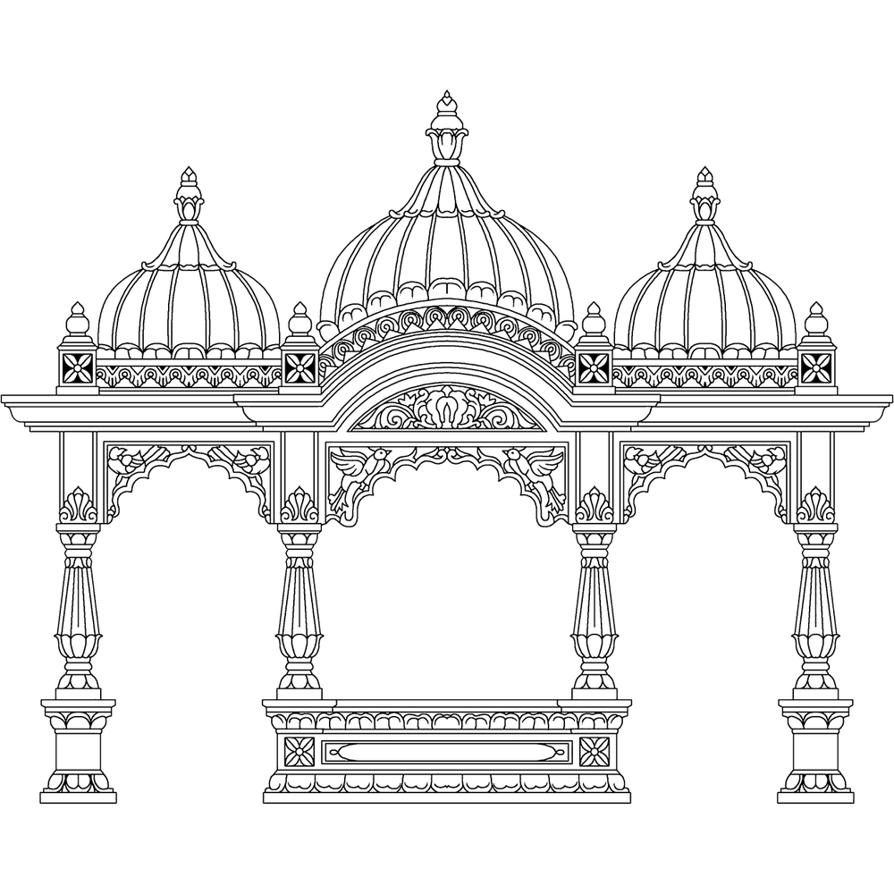 Intricate Decorative Pavilion Architecture Design