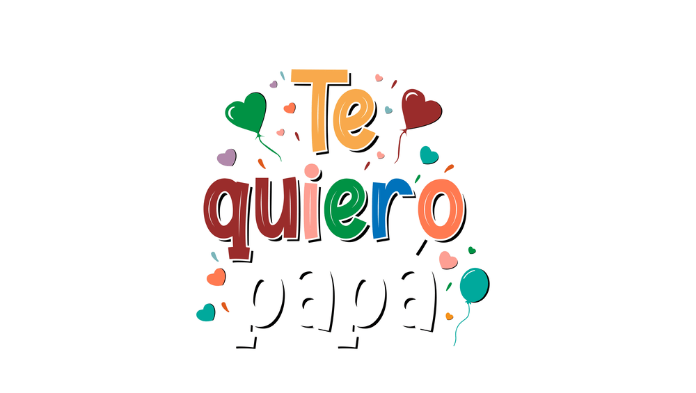 Father's Day Greeting Card with Spanish Typography