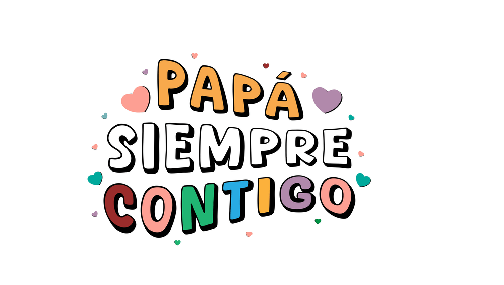 Colorful Father's Day Card Design in Spanish
