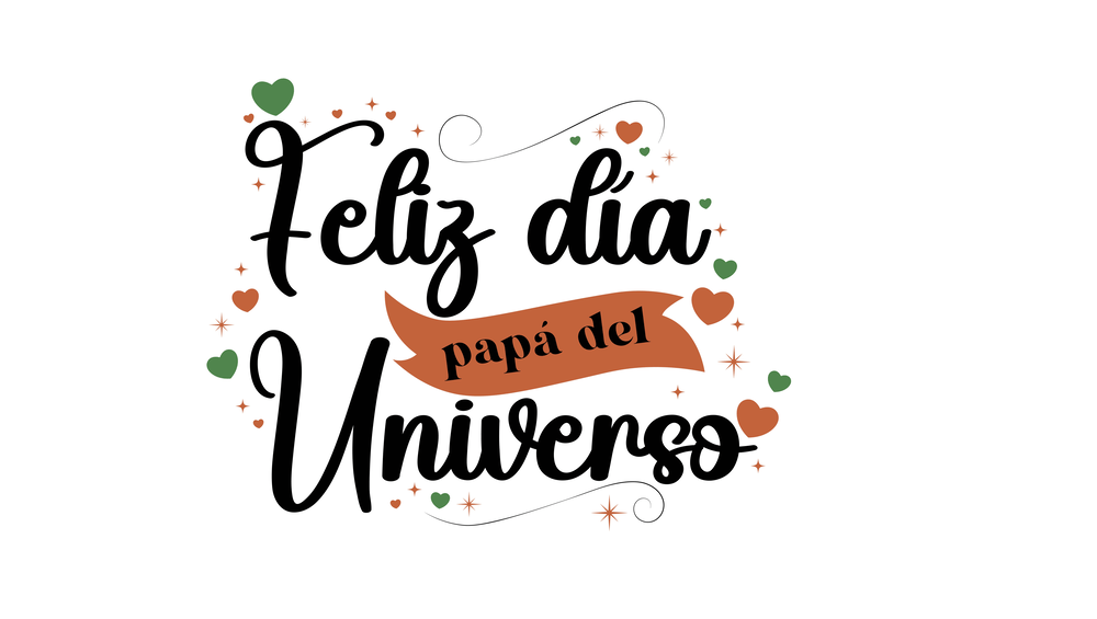 Feliz Día Papá del Universo - Father's Day Spanish Typography Card