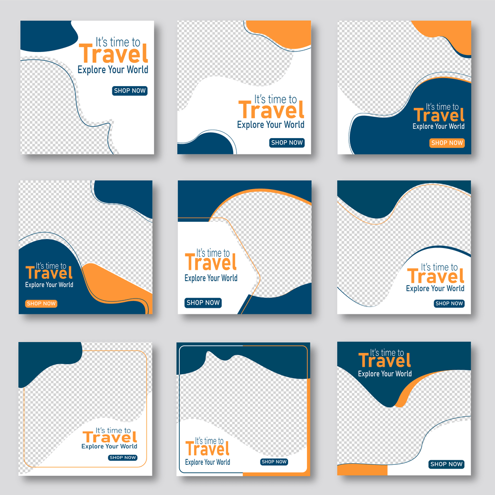 Travel social media template