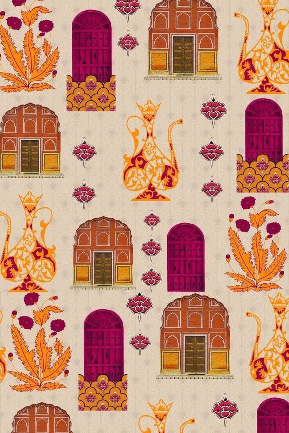 Seamless Rajasthani Textile Pattern