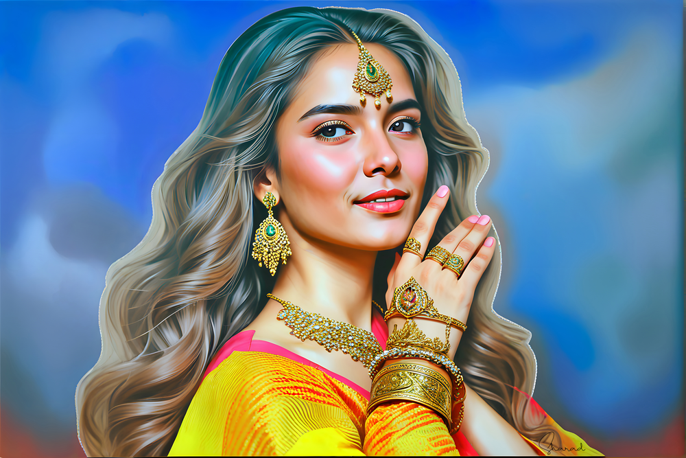 Elegant Indian Woman in Traditional Attire