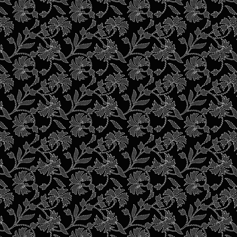 Elegant Floral Pattern on Dark Background