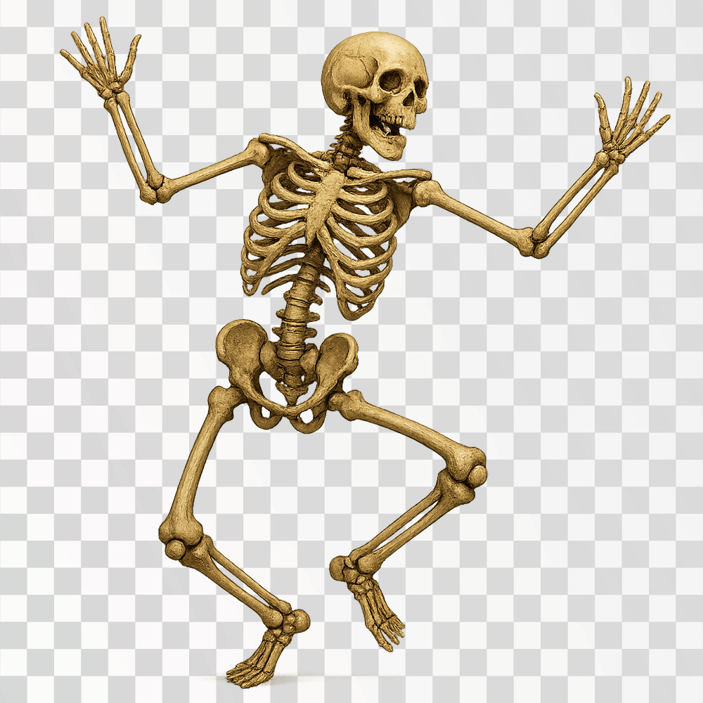 Dancing Skeleton Illustration