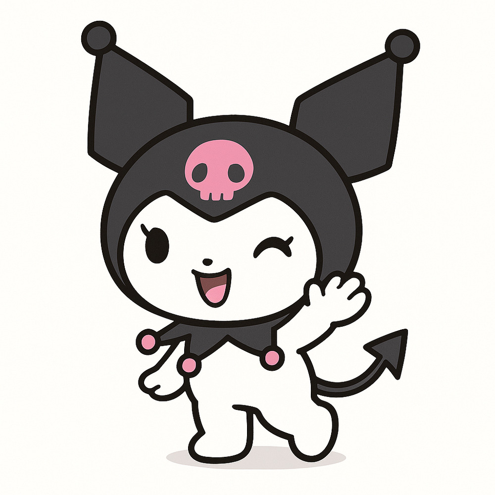 Cute Kuromi Character Illustration