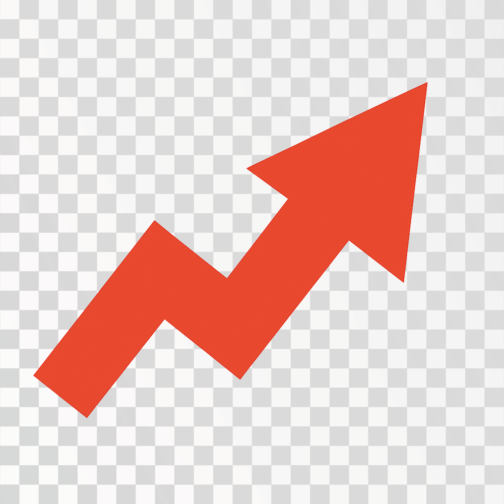 Upward Trending Arrow Symbol