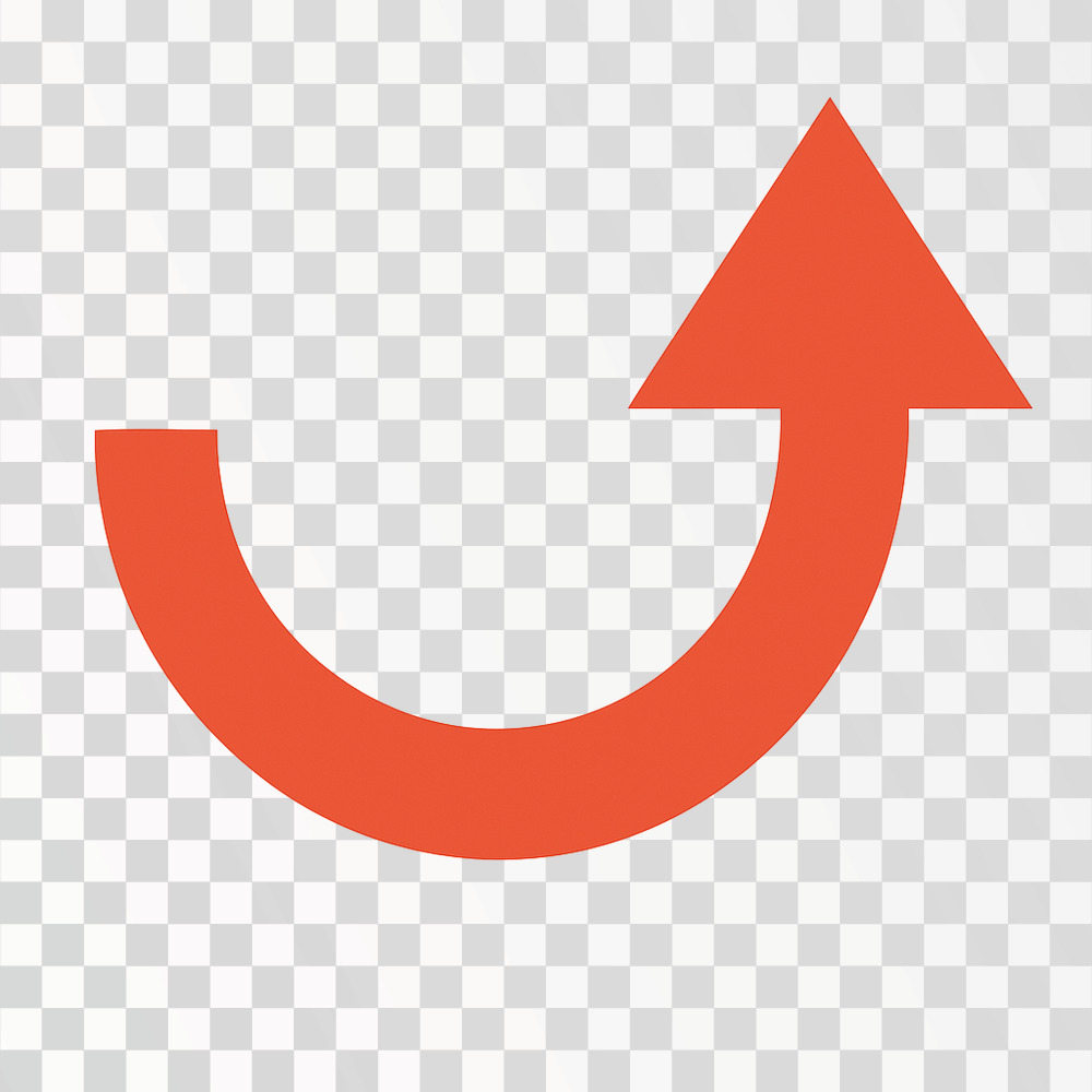 Orange Circular Arrow Icon