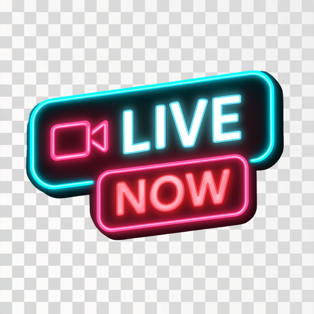 Live Now Neon Sign