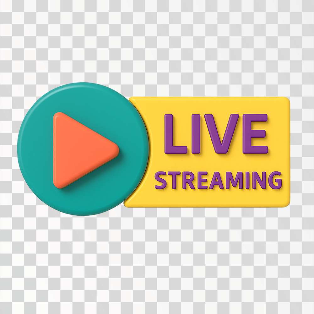 Live Streaming Button Design