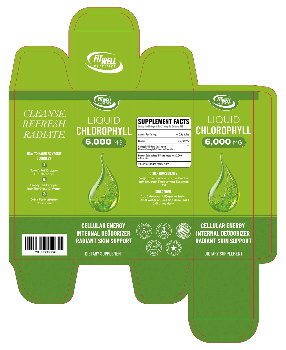 Liquid Chlorophyll Supplement Packaging