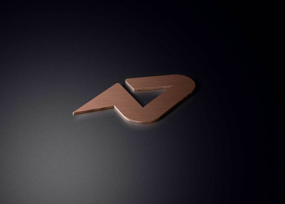 3D Copper Logo Mockup