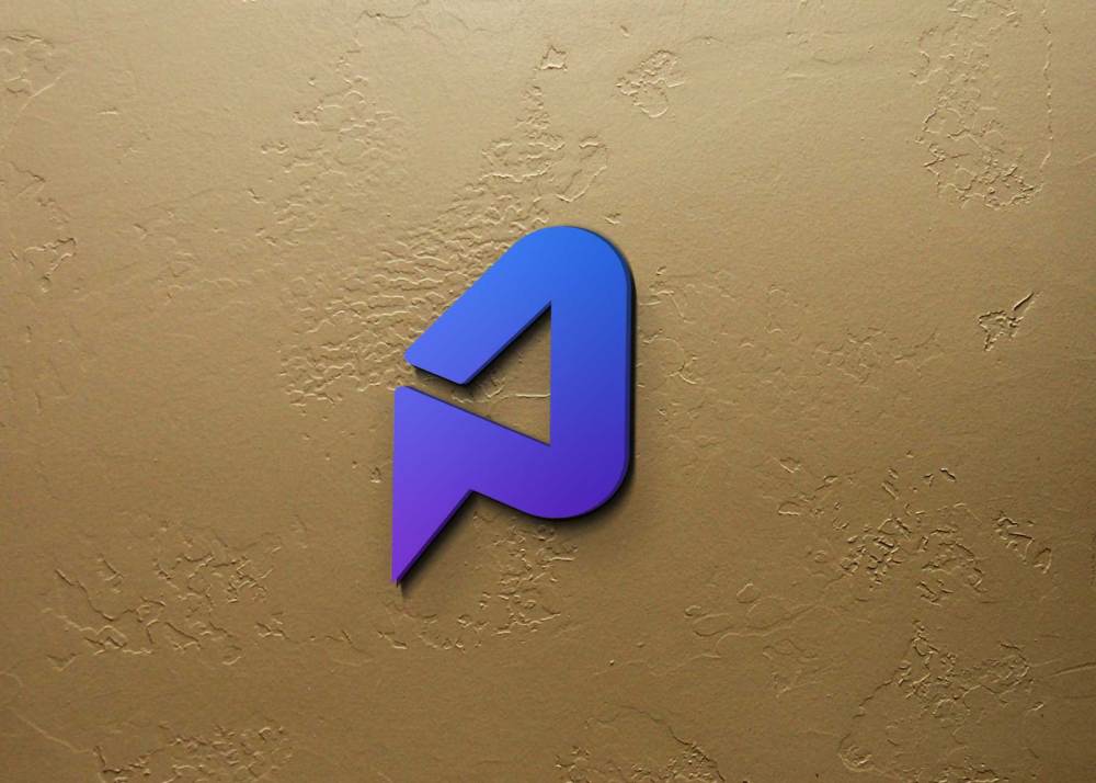 Indoor Wall Logo 3d Mockup