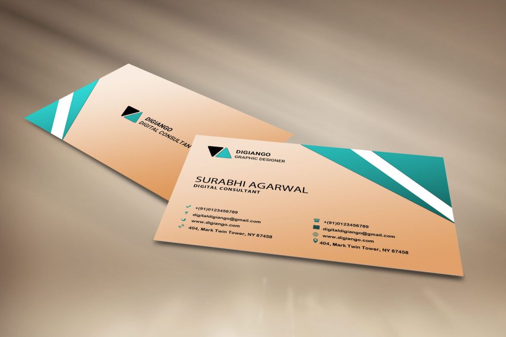 Free Cream Business Card Design