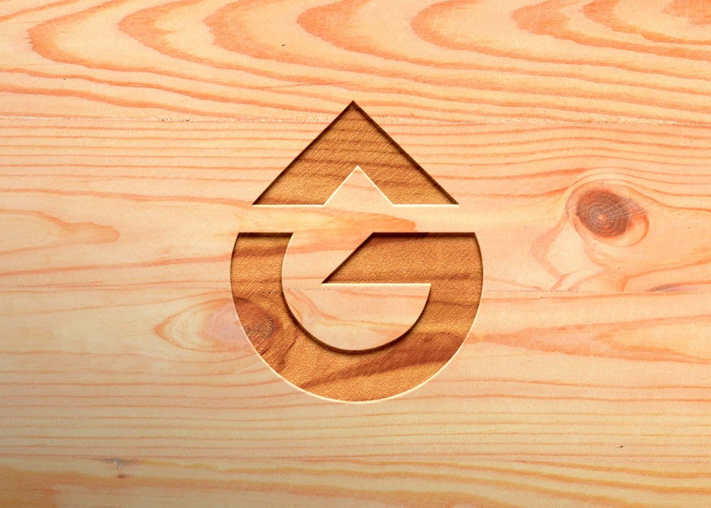 Free Pure Wooden 3D Logo Mockup