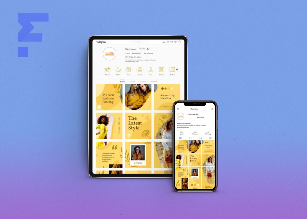 Instagram Digital Mockup