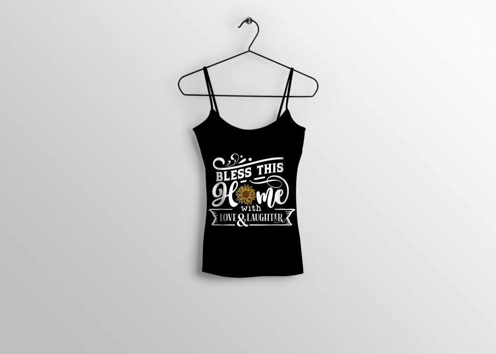Blessed Home T-shirt Design - Freebies Mockup