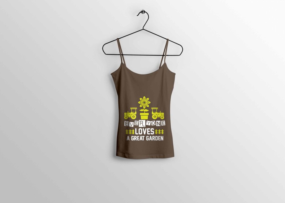 Great Garden T-shirt Design - Freebies Mockup