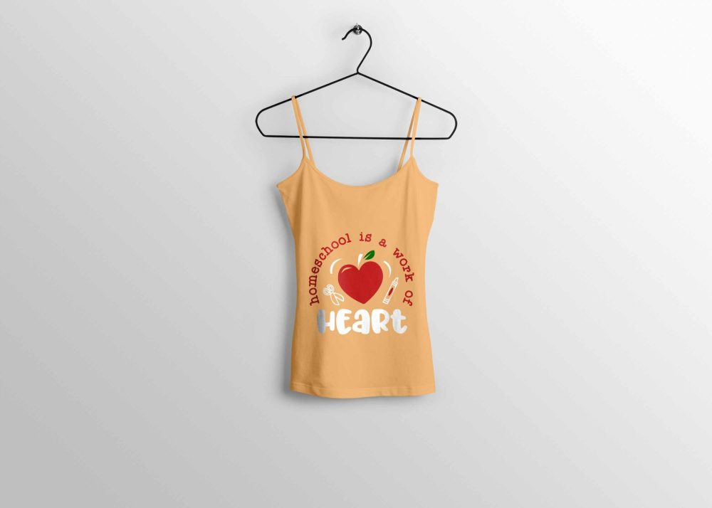 Heart Work T-shirt Design - Freebies Mockup