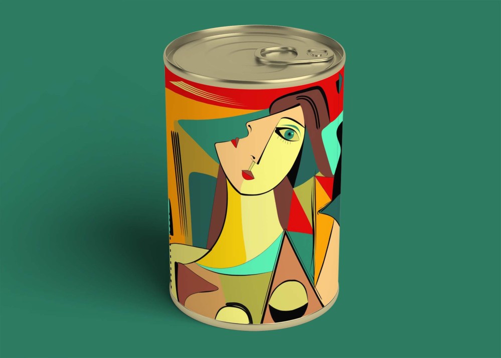 Free Single Food Tin Mockup - Freebies Mockup
