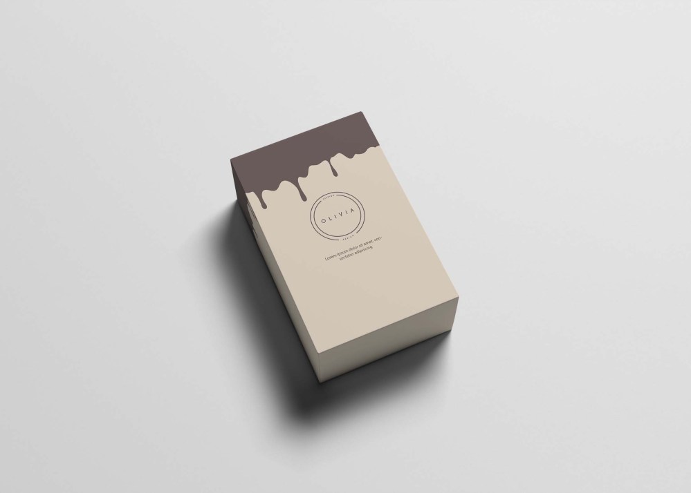 Free Minimal Box Packaging Mockup - Freebies Mockup