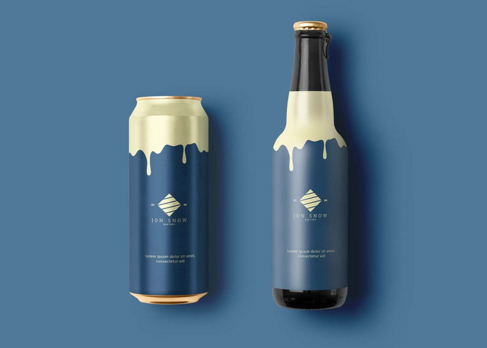 Free Beer Branding Mockup - Freebies Mockup
