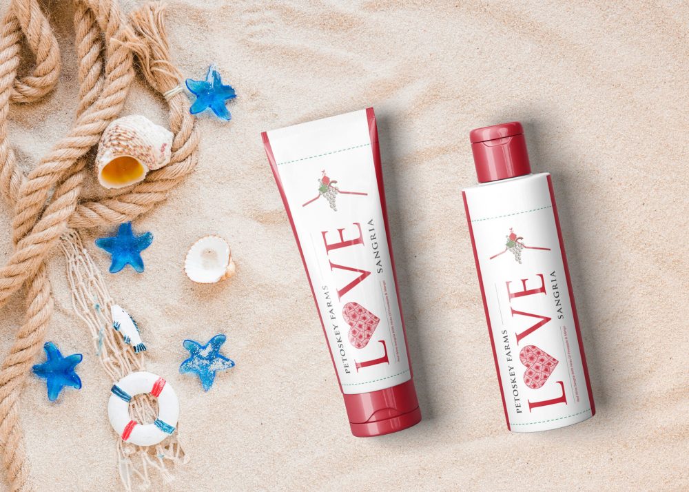 Beach Sunblock Cream Oil Mockup