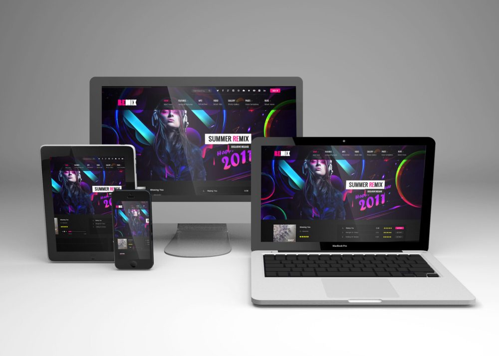Responsive Screen PSD Mockups