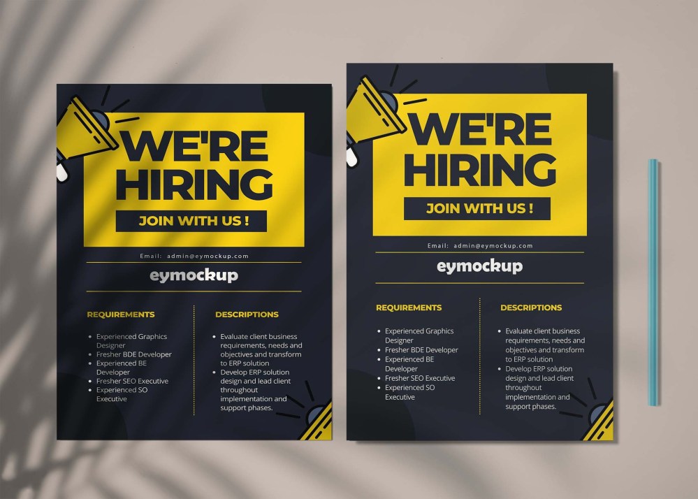 Free A4 Flyer Mockup - Graphicfolks