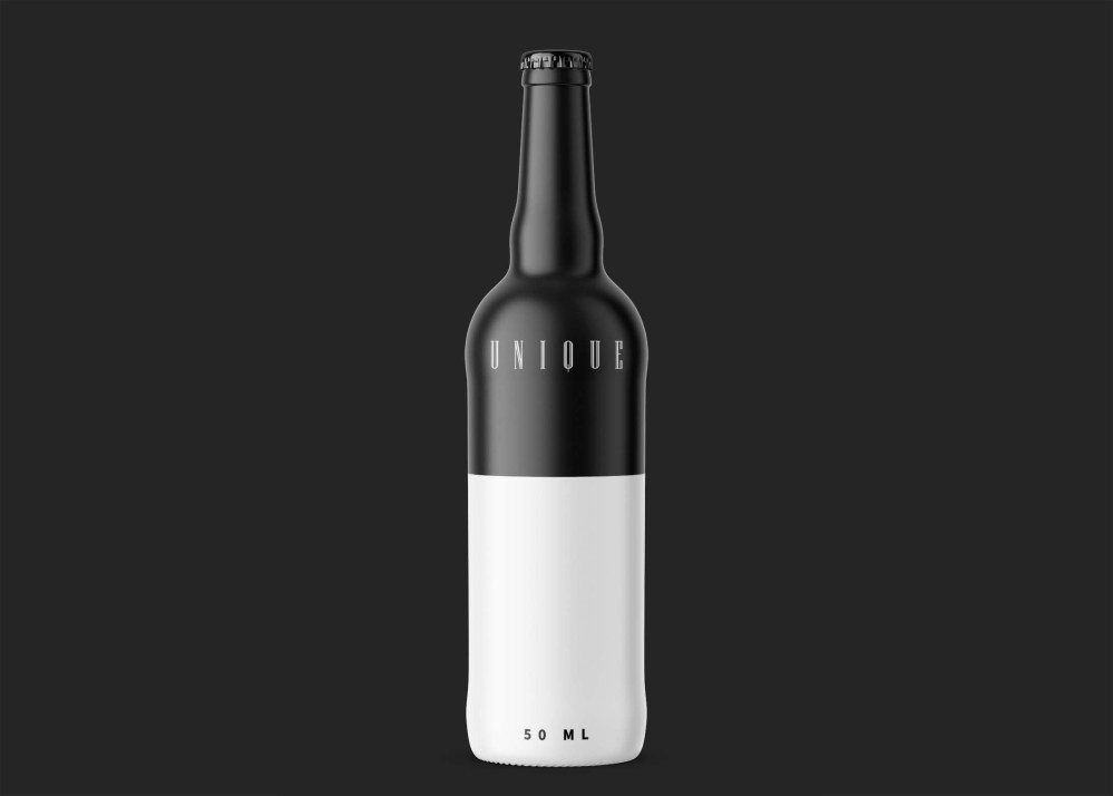 Free Beer Bottle Mockup - Graphicfolks