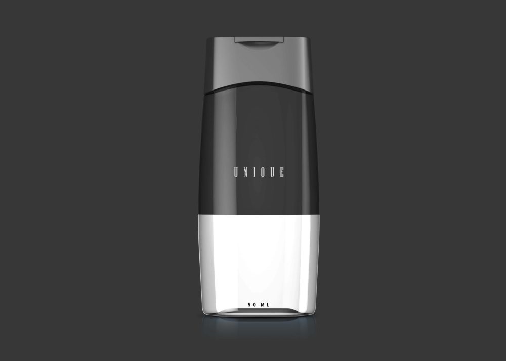 Free Black Shampoo Bottle Mockup - Graphicfolks