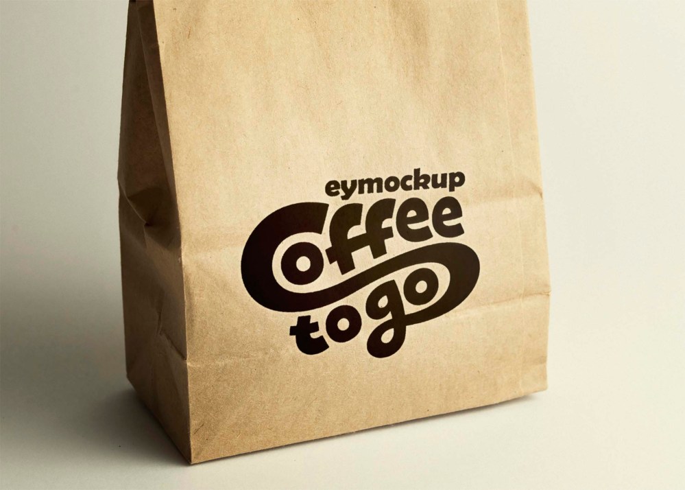 Free Burger Packaging Bag Mockup - Graphicfolks