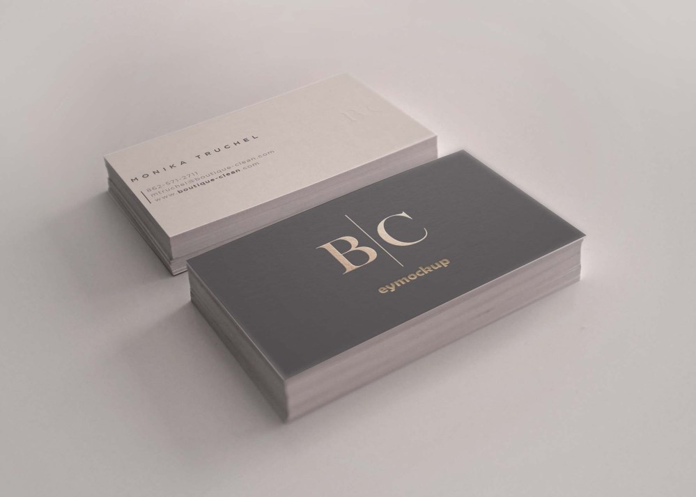 Free Business Card Design Mockup - Graphicfolks