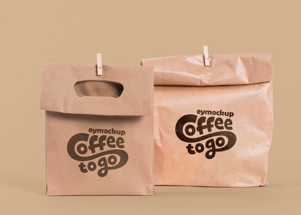 Free Coffee Bag Mockup - Graphicfolks