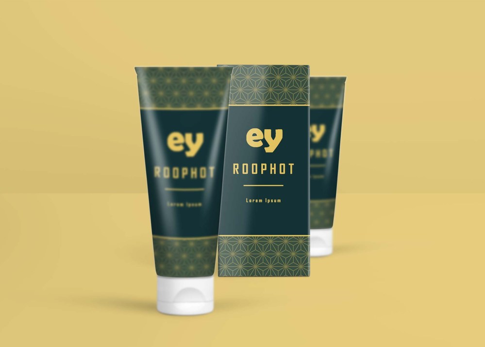 Free Cosmetic Cream Tube PSD Mockup - Graphicfolks