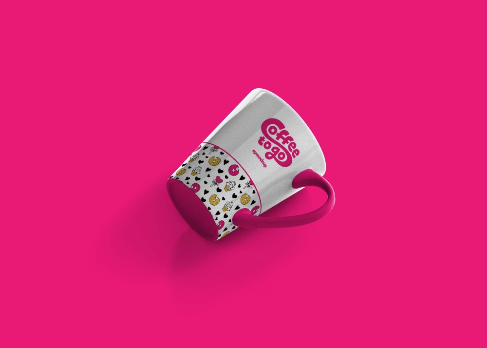Free Couple Coffee Cup Mockup - Graphicfolks