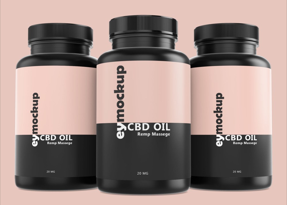 Free GYM Supplement Bottle Mockup - Graphicfolks
