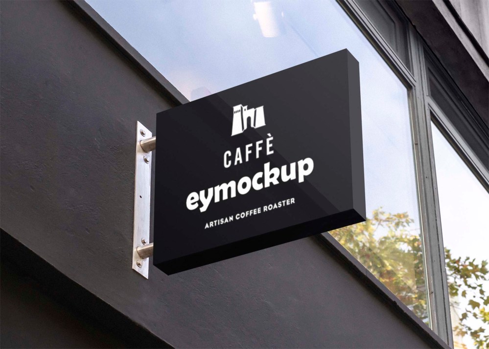 Free Office Wall Signage Mockup - Graphicfolks
