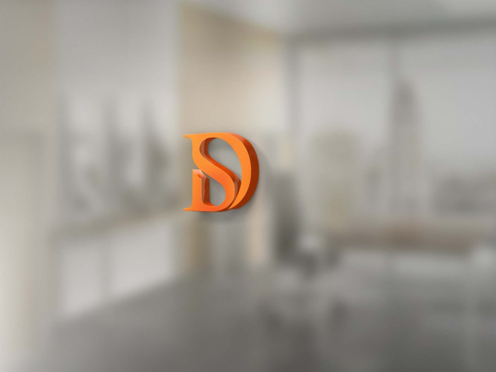 Free PSD Window 3D Logo Mockup - Graphicfolks